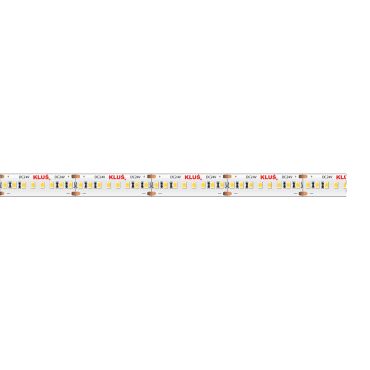 KLUS LED Streifen - 1cm breit, 500cm lang - 24Vdc - dimmbar - 9.6W LED pro Meter - 240 LEDs pro Meter - IP20