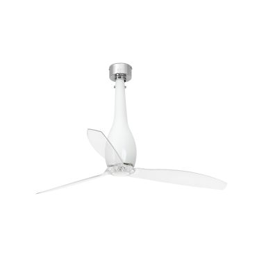 Faro Eterfan - Deckenventilator mit Fernbedienung - Ø 128 cm - weiß und transparent