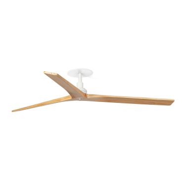 Faro Klim L - Deckenventilator mit Einbaufassung - Ø 150 cm - matt Weiß und Kiefer