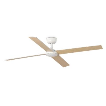 Faro Rudder L 4 - deckenventilator - Ø 132 cm - matt weiß und esche