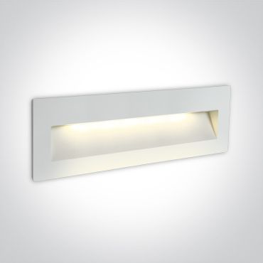 ONE Light Outdoor Dark Light Wall Recessed - Wandeinbauleuchte - 22,5 x 7,5 x 5,5 cm - 7W LED inkl. - IP65 - weiß
