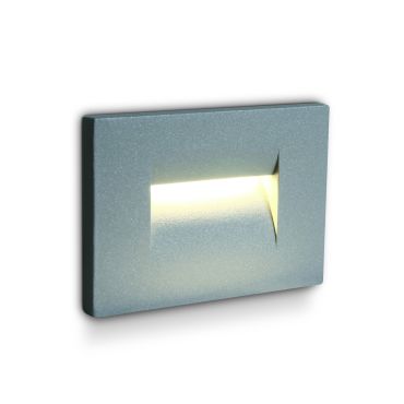 ONE Light Outdoor Dark Light - Außenwandleuchte - 10,7 x 6,5 x 7,5 cm - 3,6W LED inkl - IP65 - grau
