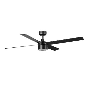 Faro Rudder Tek 4 L - Deckenventilator mit Licht - Ø 132 cm - matt schwarz - 2700K