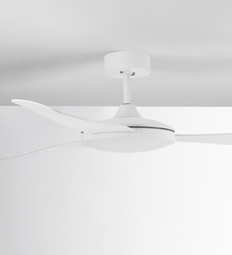 Nova Luce Blaire - Deckenventilator mit Fernbedienung - Ø 132 x 42 cm - 38W inkl. - weiß
