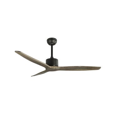 Nova Luce Vento - Deckenventilator mit Fernbedienung - Ø 132 x 45 cm - braun und mattschwarz