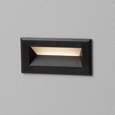 Nova Luce Vivion - Wandeinbauleuchte - 10 x 5 x 6,5 cm - 1W LED inkl. - IP54 - Sand schwarz