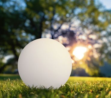 Century Italia Bolla Solar 25 - wiederaufladbare Tisch-/Stehlampe mit Solarenergie - Ø 25 x 23 cm - 0,4W RGB+W LED inkl. - IP44 - weiß