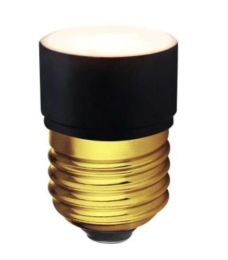 ETH LED Pucc Lampe - 4,5 cm - E27 - 3,5W - 3 Stufen dimmbar - 2200K - schwarz