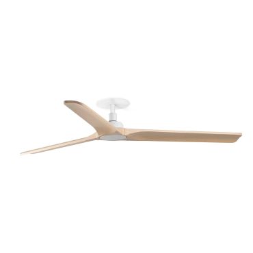 Faro Heywood L - Deckenventilator mit Einbaufassung - Ø 132 cm - matt Weiß und Kiefer