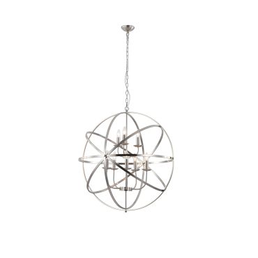 Searchlight Orbit - Pendelleuchte - Ø 80 x 200 cm - satiniert silber