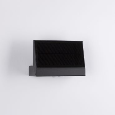 Nova Luce Prim - Außen-Solar-Wandleuchte mit Bewegungsmelder - 18 x 3,5 x 17,5 cm - 2W LED incl. - IP65 - dunkel anthrazit
