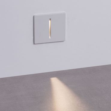 Nova Luce Aizen - Wandeinbauleuchte - 7 x 6,5 x 5,6 cm - 3W LED inkl. - IP65 - Sand Weiß