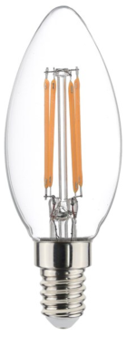 Sylvania Toledo RT Kerze - E14 - Ø 3,6 x 9,9 cm - 4,5W dimmbar - 2700K