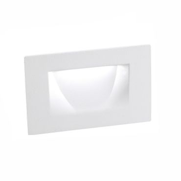 Nova Luce Krypton - Wandeinbauleuchte - 11 x 6 x 7 cm - 3W LED inkl. - IP54 - weiß