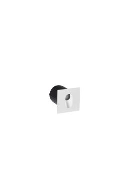 Nova Luce Cael - Wandeinbauleuchte - 7 x 7 x 7,5 cm - 3W LED inkl. - IP65 - Sand Weiß