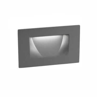 Nova Luce Krypton - Wandeinbauleuchte - 11 x 6 x 7 cm - 3W LED inkl. - IP54 - dunkelgrau