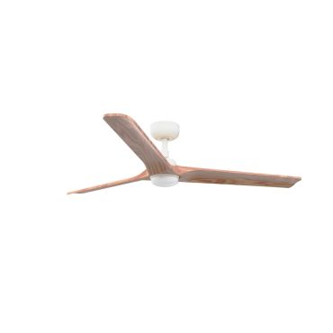 Faro Heywood L - Deckenventilator mit Licht - Ø 132 cm - matt Weiß und Kiefer