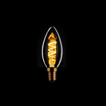 ETH Candle Spiral LED Filament - E14 - 3 Stufen dimmbar - 5W - 2200K - transparent