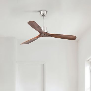 Faro Lantau L - Deckenventilator - Ø 132 cm - Nickel matt und walnuss