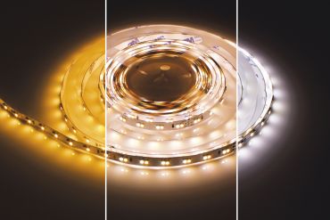 Integral LED Leiste -1cm breit, 500cm lang - 24Vdc - dimmbar - 9,6W LED pro Meter - IP20 - 2400-6000K