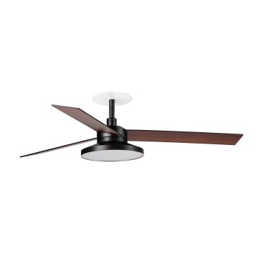 Faro Rudder Tak 3 L - Deckenventilator mit Licht und Einbaufassung - Ø 132 cm - matt schwarz - 4000K