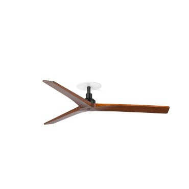 Faro Klim M - Deckenventilator mit Einbaufassung - Ø 125 cm - matt schwarz und dunkle walnuss