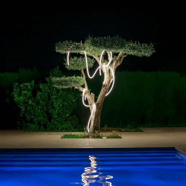 New Garden Neo - Lichtgirlande - 7m Girlande, davon 4m Schnur - 48W LED inkl. - IP65 - weiß