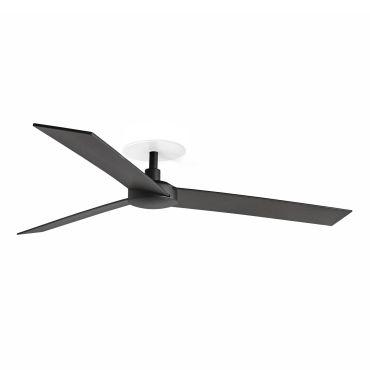 Faro Rudder L - Deckenventilator mit Einbaufassung - Ø 132 cm - matt schwarz und walnuss