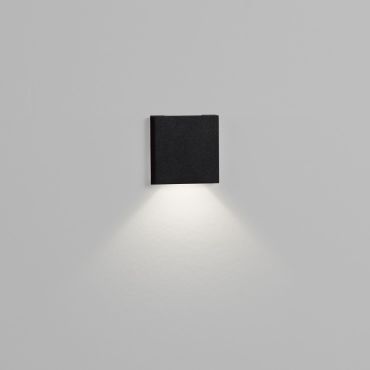 Nova Luce Iko - Wandeinbauleuchte - 5,5 x 5,5 x 9 cm - 1W LED inkl. - IP67 - Sand schwarz