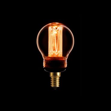ETH LED Filament Ball - Ø 4,5 x 10 cm - E14 - 2,3W dimmbar - 2000K - gold