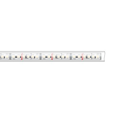 KLUS LED-Streifen - 1,67cm breit, 500cm lang - 24Vdc - 19,2W LED pro Meter - 120 LEDs pro Meter - IP65 - RGB