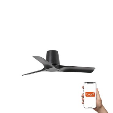 Faro Hey Tub S Tuya Smart - deckenventilator - Ø 90 cm - mat schwarz