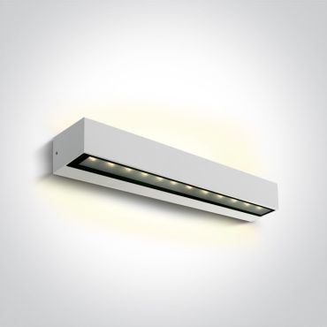 ONE Light Linear Outdoor Series Double Sided - Wandleuchte - 38 x 7,6 x 6,6 cm - 2 x 10W LED inkl. - IP65 - weiß