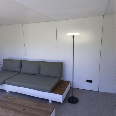 Lutec Pops - Stehleuchte mit Solarpanel - 30 x173,5 cm - IP54 - schwarz