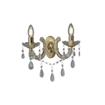 Searchlight Marie Therese - Wandleuchte - 32 x 20 cm - gold