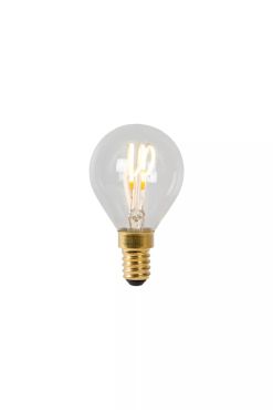 Lucide LED Glühbirne - Ø 4,5 x 7,7 cm - E14 - 3W dimmbar - 2700K - transparent
