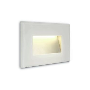 ONE Light Glass Face - Wandeinbauleuchte - 12 x 3,6 x 8 cm - 4W LED inkl. - IP65 - weiß