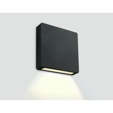 ONE Light Dark Light Step Series - Wandeinbauleuchte - 5 x 4 x 5 cm - 2W dimmbare LED inkl - IP65 - schwarz