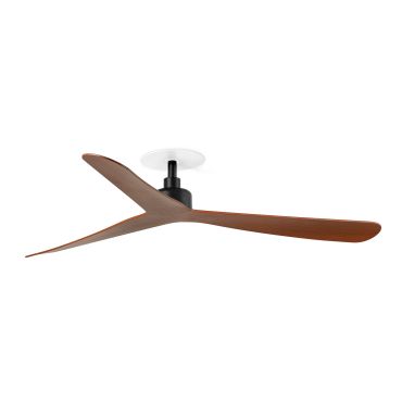 Faro Rocker M - Deckenventilator mit Einbaufassung - Ø 132 cm - matt schwarz und walnuss