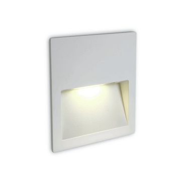 ONE Light Outdoor Dark Light Wall Recessed - Wandeinbauleuchte - 11,5 x 11,5 x 3,5 cm - 4W LED inkl. - IP65 - weiß