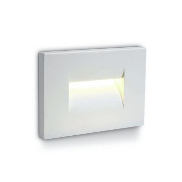 ONE Light Outdoor Dark Light Wall Recessed - Wandeinbauleuchte - 10,7 x 6,5 x 7,5 cm - 3,6W LED inkl - IP65 - weiß