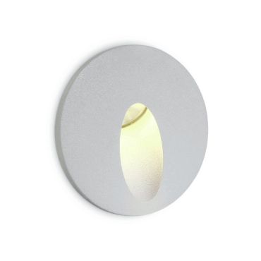 ONE Light Indoor/Outdoor Dark Light Wall Recessed - Wandeinbauleuchte - Ø 62,5 x 4,5 cm - 3W LED inkl. - IP54 - weiß