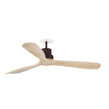 Faro Lantau L - Deckenventilator mit Einbaufassung - Ø 132 cm - braun und Kiefer