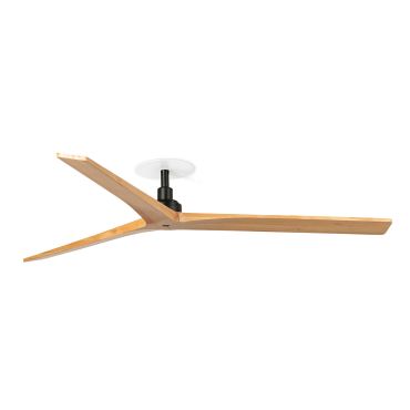 Faro Klim L - Deckenventilator mit Einbaufassung - Ø 150 cm - matt schwarz und Kiefer