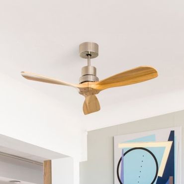 Faro Lantau S - Deckenventilator - Ø 107 cm - Nickel matt und Kiefer