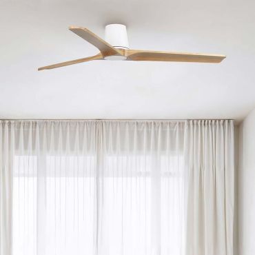 Faro Heywood Tub L - deckenventilator - Ø 90 cm - matt weiß und pino