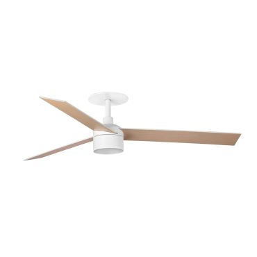 Faro Rudder Tek 3 L - Deckenventilator mit Licht und Einbaufassung - Ø 132 cm - matt weiß - 4000K