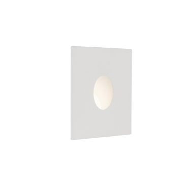 Nova Luce Passaggio - Wandeinbauleuchte - 3,9 x 2,2 x 3,9 cm - 1W LED inkl. - IP54 - weiß