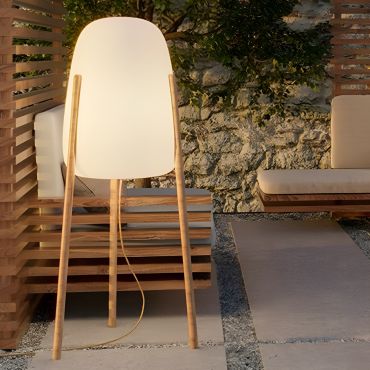New Garden Rocket 145 - Außen-Stehleuchte - Ø63,5 x 145 cm - 9W dimmbare LED inkl. - IP65 - weiß