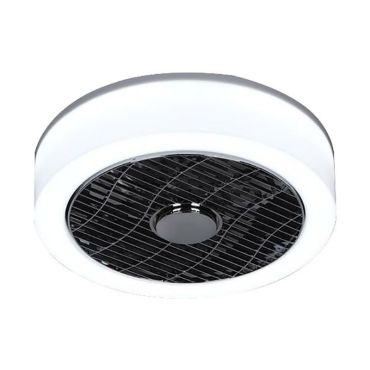 ETH - Der Ventilator Nr. 5 - Deckenventilator mit Fernbedienung - ⌀ 40 x 18 cm - 24W dimmbare LED inkl. - Opal
